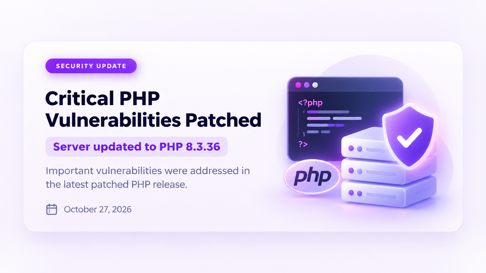 Critical PHP Security Update